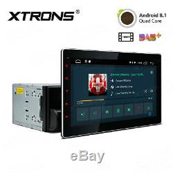 XTRONS 10.1 Double 2Din Car Stereo GPS Nav Android 8.1 Quad Core OBD2 DAB+ +DVR