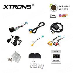 XTRONS 10.1 Double 2Din Car Stereo GPS Nav Android 8.1 Quad Core OBD2 DAB+ +DVR