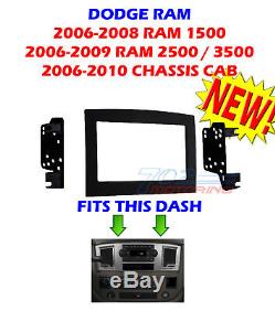 06 07 08 09 10 Dodge Ram Autoradio Stéréo Double Din Installation Kit Dash Panneau