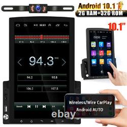 10.1 Android 10.1 Apple Carplay Car Stereo Vertical Radio Gps Double 2din + Cam