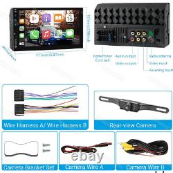10.1 Android 11 Stéréo de voiture Radio Apple Carplay GPS Navi BT Double 2DIN Caméra