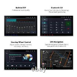 10.1 Android 12 Double DIN Voiture Écran Tactile Stéréo Lecteur DVD Radio GPS RDS Car Play