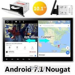 10.1 Android 7.1 Double 2din Voiture Radio Radio Lecteur DVD Navigation Gps + Caméra