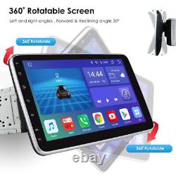 10.1 Autoradio Android 12 Double DIN Rotatif avec Carplay, GPS, Stéréo, Radio et WIFI 4Go+32Go