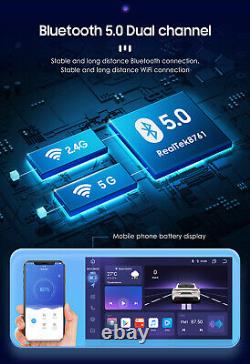 10.1 Autoradio Android 12 Double DIN Rotatif avec Carplay, GPS, Stéréo, Radio et WIFI 4Go+32Go