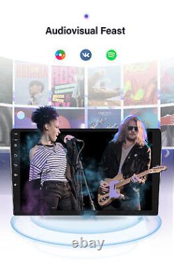 10.1 Autoradio Android 12 Double DIN Rotatif avec Carplay, GPS, Stéréo, Radio et WIFI 4Go+32Go