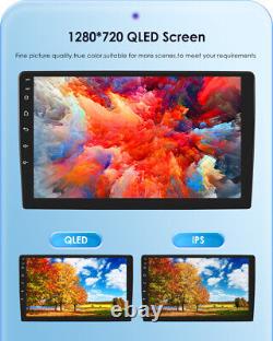 10.1 Autoradio Android 12 Double DIN Rotatif avec Carplay, GPS, Stéréo, Radio et WIFI 4Go+32Go