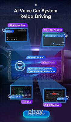 10.1 Autoradio Android 12 Double DIN Rotatif avec Carplay, GPS, Stéréo, Radio et WIFI 4Go+32Go