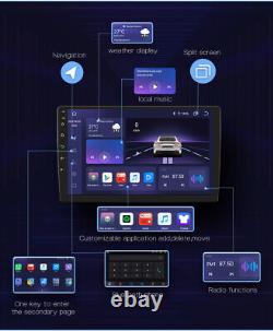 10.1 Autoradio Android 12 Double DIN Rotatif avec Carplay, GPS, Stéréo, Radio et WIFI 4Go+32Go