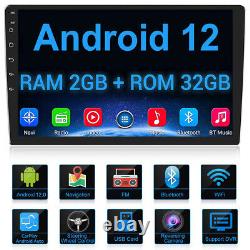 10.1 Double 2 Din Android 12 Voiture Stereo Radio 2+32g Carplay Wifi Gps Navi +cam