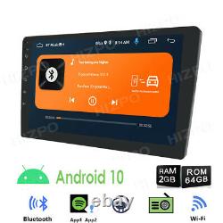 10.1 Double 2din Android 10 Car Radio Audio Stereo Gps Navi Bluetooth 2+32 Go E