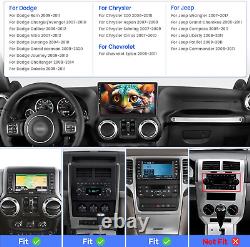 10,1'' Double DIN Android 13 Pour Dodge Ram 2009-2012 Autoradio GPS Wifi