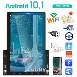 10.1 Double Din Voiture Stereo Radio Android 10 Gps Navi Wifi Touch Écran + Caméra