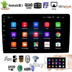 10.1 Gps Android 9.1 Car Stereo Radio Double 2din Wifi Obd2 Miroir Joueur Lien