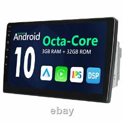 10.1 Ips Touch Écran Double 2din Android 10 8 Core Voiture Stéréo Gps Navi Wifi 4g