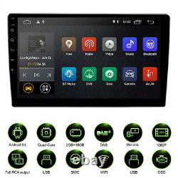 10,1 Pouces Android 9.1 Double 2 Din Car Radio Stereo Quad Core Gps Navi Wifi Us