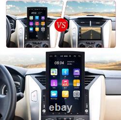 10.1 Stéréo de voiture verticale Radio Android 12 GPS WiFi Écran tactile Double 2 Din BT