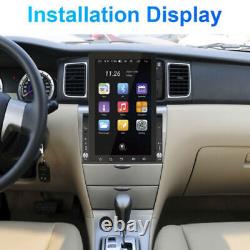 10.1 Stéréo de voiture verticale Radio Android 12 GPS WiFi Écran tactile Double 2 Din BT