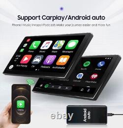 10,1 pouces 8 cœurs double 2 Din Android 12 QLED autoradio stéréo de voiture rotatif Carplay DSP