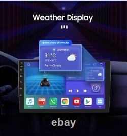 10,1 pouces 8 cœurs double 2 Din Android 12 QLED autoradio stéréo de voiture rotatif Carplay DSP