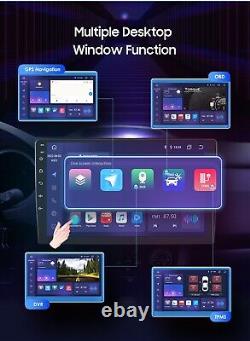 10,1 pouces 8 cœurs double 2 Din Android 12 QLED autoradio stéréo de voiture rotatif Carplay DSP