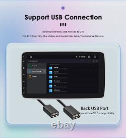 10,1 pouces 8 cœurs double 2 Din Android 12 QLED autoradio stéréo de voiture rotatif Carplay DSP