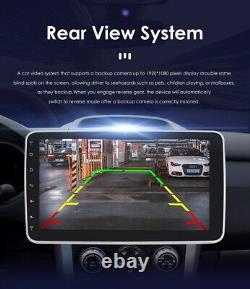 10,1 pouces 8 cœurs double 2 Din Android 12 QLED autoradio stéréo de voiture rotatif Carplay DSP