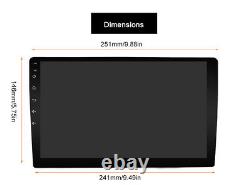 10.1double 2 Din Android 10 Voiture Stereo Unité De Tête Gps Fm/am Player Car Play 4g