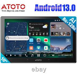 10 X10 Double 2 DIN Android 13 ChatGPT IA Autoradio GPS Radio Écran Tactile QLED