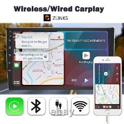 10 autoradio double DIN de voiture Android avec CarPlay sans fil Android Auto