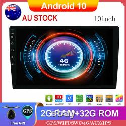 10android 10 Double 2 Din Car Head Unit Stereo Radio Player Gps Nav 2g+32g Dab