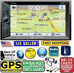 2006-2015 Chevy Gmc Stereo De Voiture Bluetooth Pour Navigation Gps Silverado Sierra Savana