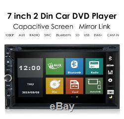 2020 Objectif Sony Double 2din 7car Stéréo Radio Lecteur DVD Dash Bt Mp3 + Camera