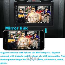2 Din Car Stereo Radio Lecteur Android Bt Mirror Lien Wifi Gps Hd Et Caméra Arrière