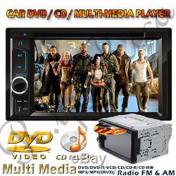 2 Stereo Din Autoradio CD DVD + Caméra Arrière Pour Chevy Silverado 1500 2500 3500 Hd