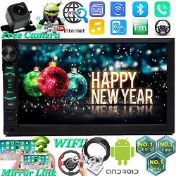 2din 7 Android Touch Quad Core Car Stereo Mp5 Lecteur Gps Navi Wifi Fm Radio+cam