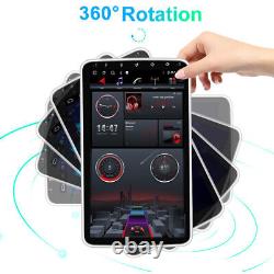 3+32G Radio de voiture rotatif à 360° Double 2 DIN 10.1 Stéréo WiFi CarPlay Android 12