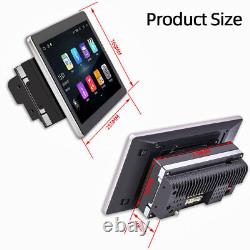 4+64GB Double 2DIN Rotatif 10'' Android 13 Apple CarPlay Autoradio GPS pour voiture