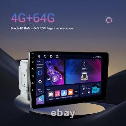 4+64Go Android 13 Autoradio stéréo de voiture à écran tactile rotatif Radio GPS Double 2DIN Caméra