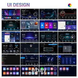 4+64Go Android 13 Autoradio stéréo de voiture à écran tactile rotatif Radio GPS Double 2DIN Caméra