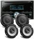 4x Enceintes Kenwood 6,5 Pouces 600w + Récepteur De Voiture Stx Double Din Cd/mp3 Bluetooth