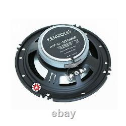 4x Kenwood Kfc-1666s Haut-parleurs + Gravity Double Din Bluetooth Car Audio Stereo CD