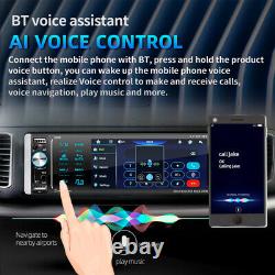 5.1 Voiture Mono-min Stéréo Am / Fm Radio Double Commande Vocale Usb Bluetooth Carplay