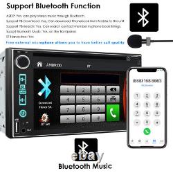 6.2 Double 2 Din Voiture DVD Lecteur De CD Gps Navigation Touch Radio Stereo Bluetooth