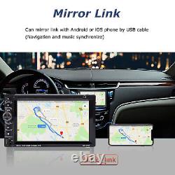 6.2 Double Autoradio 2DIN Lecteur CD DVD Bluetooth Écran Tactile Caméra de Recul