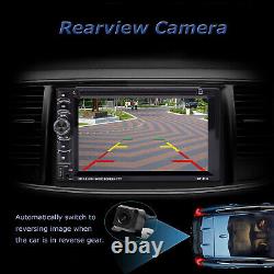6.2 Double Autoradio 2DIN Lecteur CD DVD Bluetooth Écran Tactile Caméra de Recul