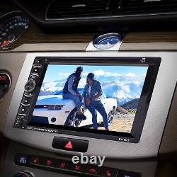 6.2 Double Autoradio 2DIN Lecteur CD DVD Bluetooth Écran Tactile Caméra de Recul