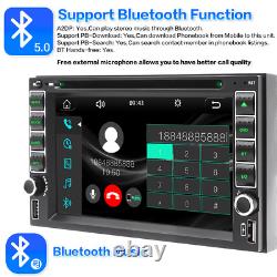 6.2 Double DIN Autoradio DVD stéréo CD avec CarPlay GPS Bluetooth AM/FM