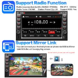 6.2 Double DIN Autoradio DVD stéréo CD avec CarPlay GPS Bluetooth AM/FM