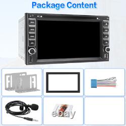 6.2 Double DIN Autoradio DVD stéréo CD avec CarPlay GPS Bluetooth AM/FM